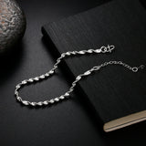 925 Silver Twisted Wave Chain Bracelet for Women