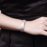 Silver Web Watch Belt Bracelet, 10mm, Fashion Lucky, Party Jewelry