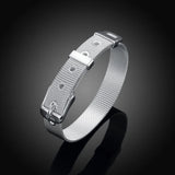 Silver Web Watch Belt Bracelet, 10mm, Fashion Lucky, Party Jewelry