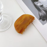 Acetic Acid Acrylic Hair Claw Clips Brown Beige