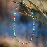 Natural Pearl Seed Jade Beads Choker Necklace for Women