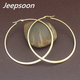 Stainless Steel Round Hoop Earrings 30mm