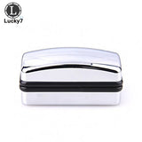 Sliver Plating Cufflinks Men Shirt Cuff Link Case