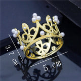 Small Metal Crown for Baby Birthday Tiaras Hair Jewelry