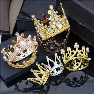 Small Metal Crown for Baby Birthday Tiaras Hair Jewelry