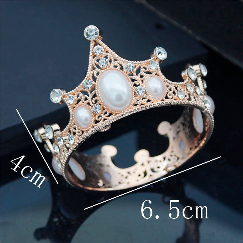 Small Metal Crown for Baby Birthday Tiaras Hair Jewelry