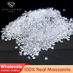 0.8-2.9mm D VVSI Moissanites Round Cut Loose Diamonds