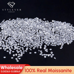 0.8-2.9mm D VVSI Round Cut Moissanite Loose Diamond Gemstone