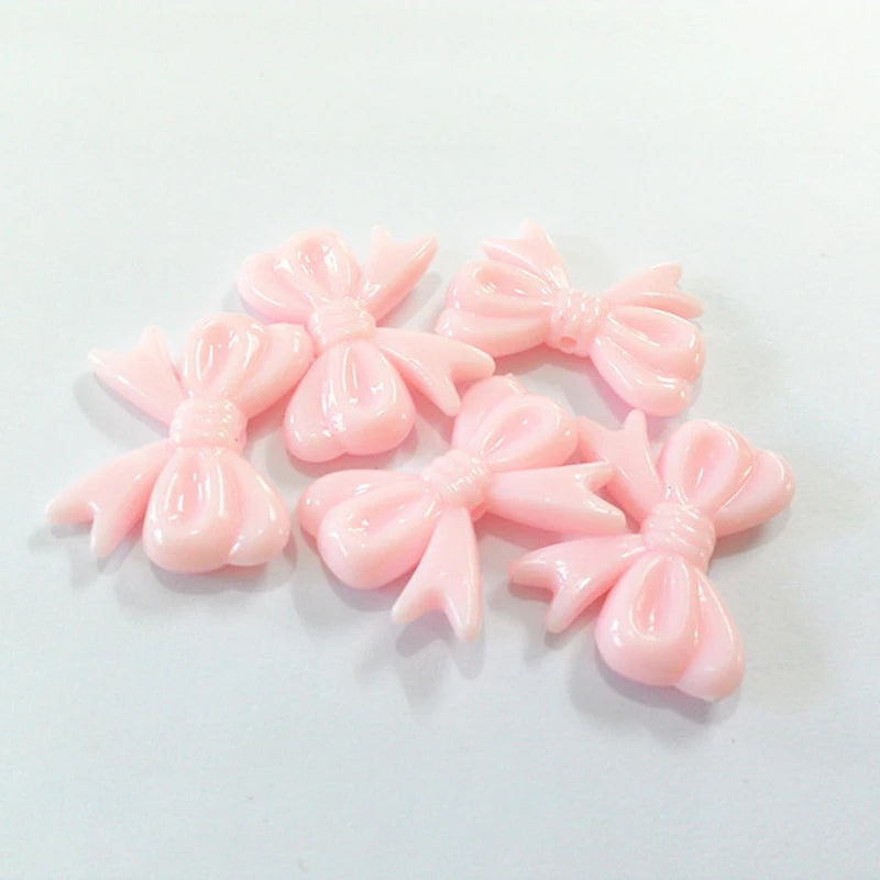 240pcs Pastel Acrylic Bow Beads For Kids Jewelry/DIY