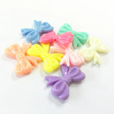 240pcs Pastel Acrylic Bow Beads For Kids Jewelry/DIY