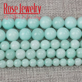 Amazonite Stone Beads Natural Round Spacer Beads 4-12mm
