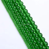 Green Glass Beads Natural Stone Round Spacer Beads for Jewelry Making 4-12mm