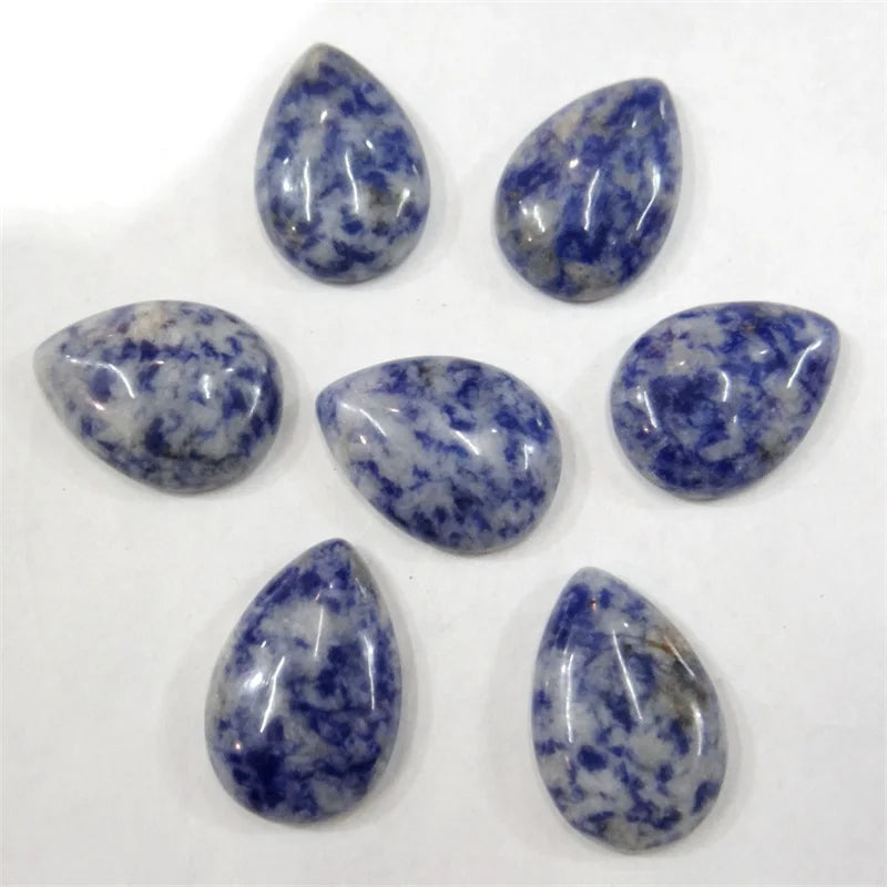 Sodalite Water Drop Cabochons 25*18MM 20PCS