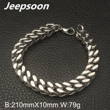 Vintage Stainless Steel Bracelet & Silver Chain Hot Sale