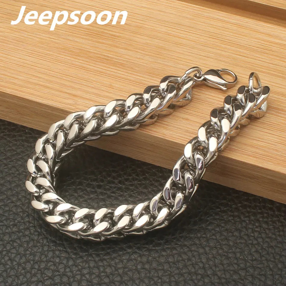 Vintage Stainless Steel Bracelet & Silver Chain Hot Sale