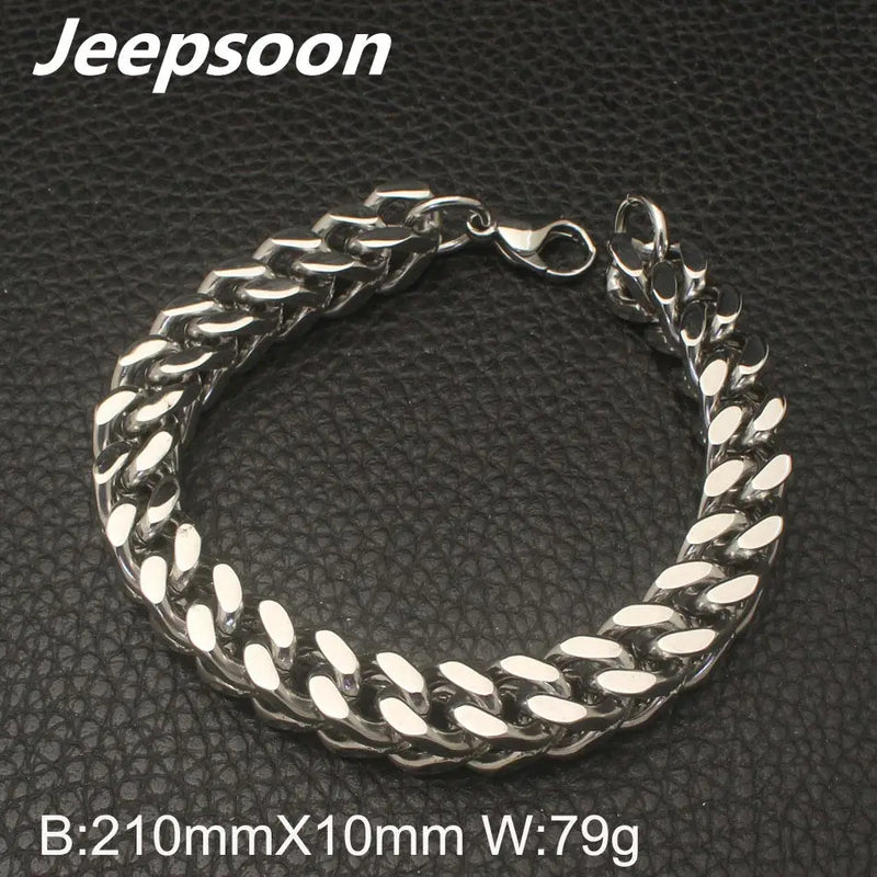Vintage Stainless Steel Bracelet & Silver Chain Hot Sale