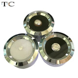 Stainless Steel Round Diamond Display Stone Box 3.4cm