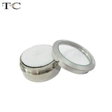 Stainless Steel Round Diamond Display Stone Box 3.4cm