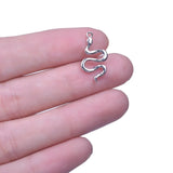 Stainless Steel Snake Charms For Jewelry Making Necklace Earrings 10pcs