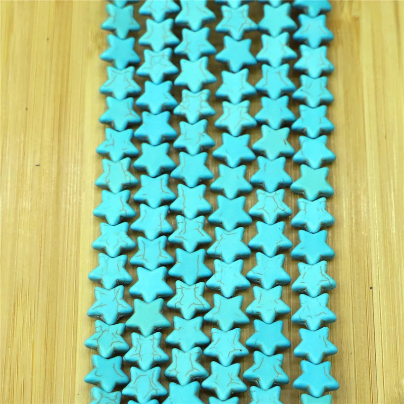 Star Turquoises Natural Stone Beads for Jewelry Making