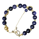Starry Sand Stone Bracelet Round Bead Crystal Adjustable Bracelets