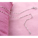 Sterling Silver Classic Twisted Chain Necklace AJC005