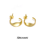Silver Plated Wave Twist Earrings for Women