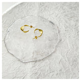 Silver Plated Wave Twist Earrings for Women