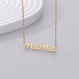 Silver Plated 'MAMA' Necklace Celebrity Style Jewelry