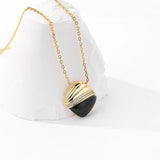 Sterling Silver Necklace Agate Zircon Women's Fine Jewelry