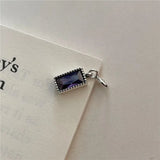 Square Vintage Pendant with Simulated Diamond