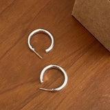 Silver Plated Hoop Earrings for Women, Birthday Party Jewelry