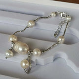 Natural Fresh Water Pearl Bracelet Extend Chain