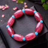 Strawberry Natural Crystal Bracelets Bucket Beads Hand String Beauty