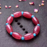 Strawberry Natural Crystal Bracelets Bucket Beads Hand String Beauty