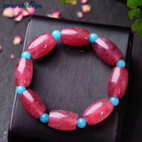 Strawberry Natural Crystal Bracelets Bucket Beads Hand String Beauty