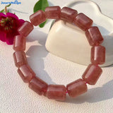 Strawberry Natural Crystal Bracelet Beads Hand String Women Girl Single