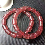 Strawberry Natural Crystal Bracelet Beads Hand String Women Girl Single