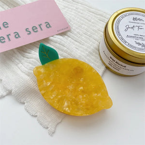Fruit Shape Acetate Hair Claw Clips for Woman Girls
