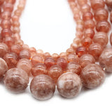 Sun Stone Beads DIY Necklace Bracelet 4/6/8/10/12mm