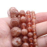 Sun Stone Beads DIY Necklace Bracelet 4/6/8/10/12mm