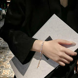 Adjustable Tennis Bracelet Clear Zircon Wedding Christmas Gift