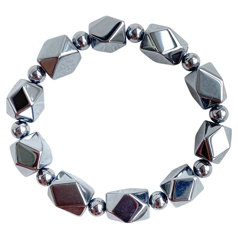 Terahertz Stone Bracelet Faceted Star Beads Crystal Jewelry