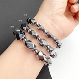 Terahertz Stone Bracelet Faceted Star Beads Crystal Jewelry