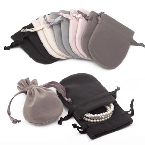 Velvet Drawstring Jewelry Pouch Wedding/Christmas Candy Bag