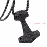 Thors Hammer Celtic Knot Myth Stainless Steel Pendant with Chain Necklace