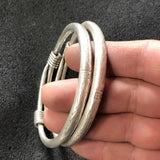 Tibetan Silver Miao Silver Bracelet National Dragon Phoenix Blessing