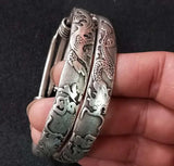 Tibetan Silver Miao Silver Bracelet Dragon Phoenix Foot Silver Bracelet