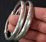 Tibetan Silver Miao Silver Bracelet National Fulushou Silver Bracelet Crafts