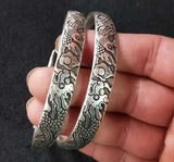 Tibetan Silver Miao Silver Bracelet National Fulushou Silver Bracelet Crafts